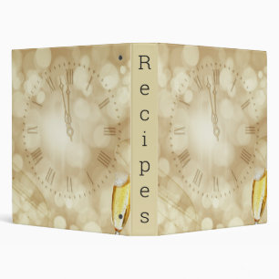 New Year's Eve with champagne glasses   Binder