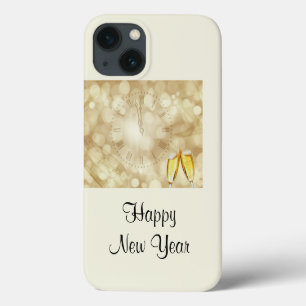 New Year's Eve with champagne glasses   iPhone 13 Case