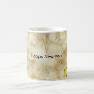 New Year's Eve with champagne glasses Coffee Mug