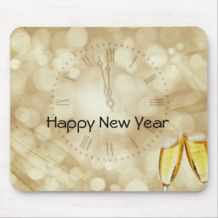 New Year's Eve with champagne glasses Mouse Pad