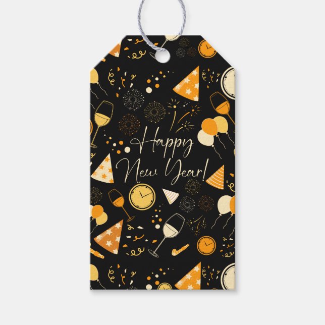 New Year's  Gift Tags (Front)