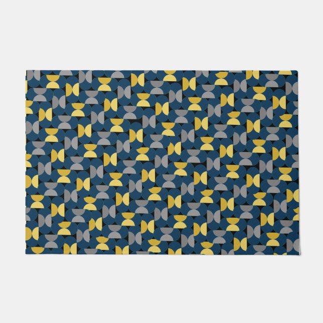 New Year's Herringbone Doormat (Front)