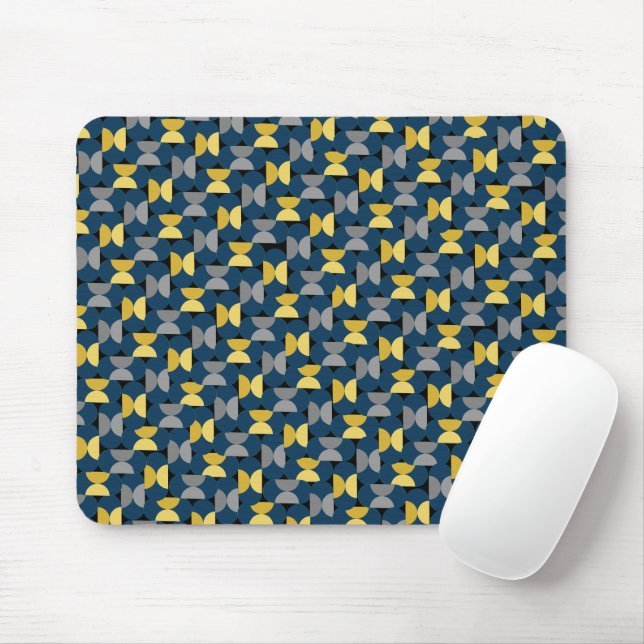 New Year's Herringbone Mouse Pad (With Mouse)