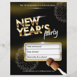 New Years party flyer - fully customizable