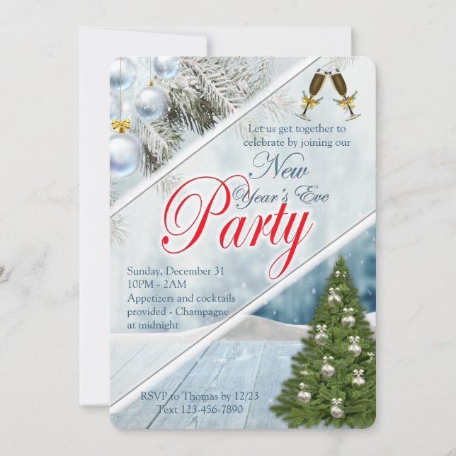 New Years Party Invitation (Front)