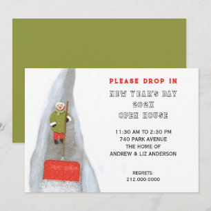New Year's Party Open House Invitation