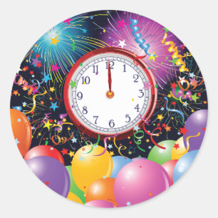 New Years Party Stickers