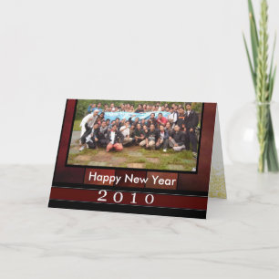 New years photo card