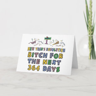 New Years Resolution Holiday Card