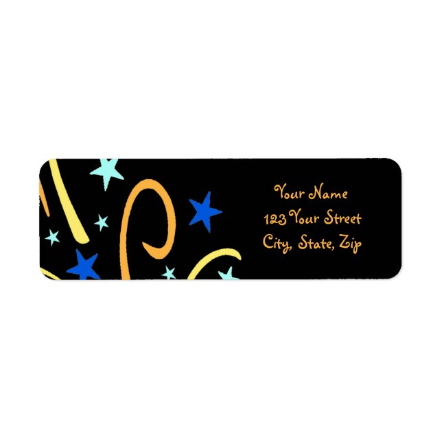 New Year's Return Address Labels (Front)