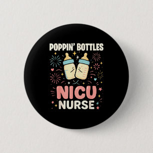 New Years Shirt, Nurse Png Bottles For The New Yea 2 Inch Round Button
