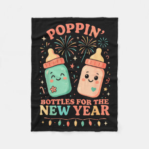 New Years Shirt, Nurse Png Bottles For The New Yea Fleece Blanket