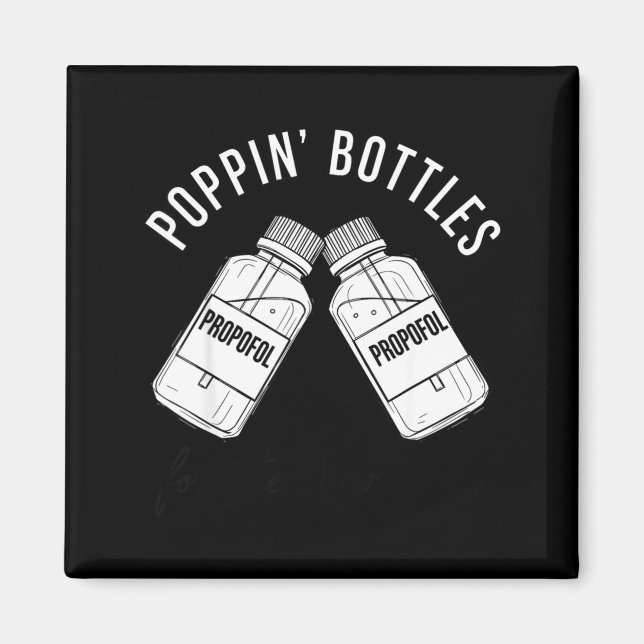 New Years Shirt, Nurse Png Bottles For The New Yea Magnet (Front)