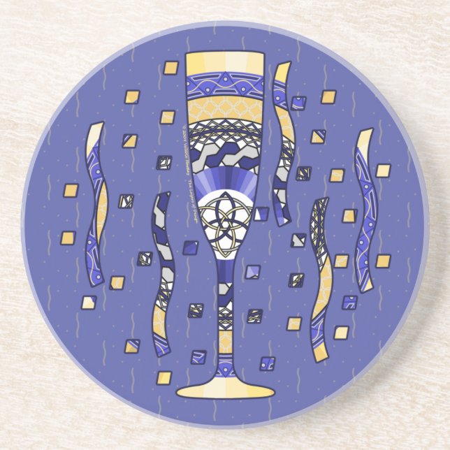 New Year's Toast Coaster (Front)