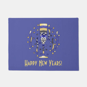New Year's Toast Doormat
