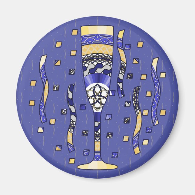 New Year's Toast Magnet (Front)