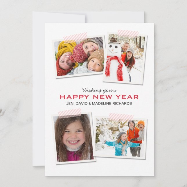 New Year's Wishes Card (Front)