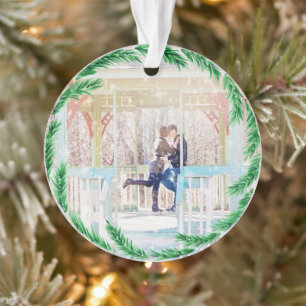 NEW YEAR'S WITH YOUR PICTURE ORNAMENT