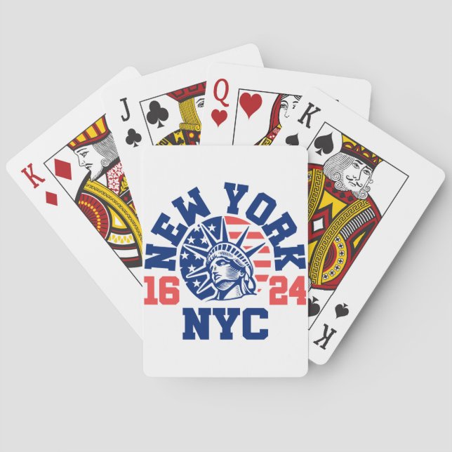 New York 1624 Playing Cards (Back)