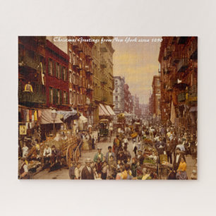 New York-  1891.Christmas Greetings Jigsaw Puzzle