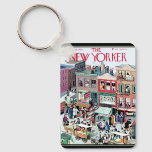 New York 1939 Daily Life Keychain