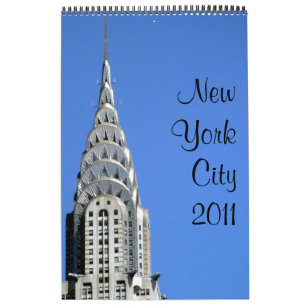 new york 2011 15 month single page calendar