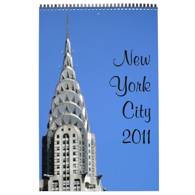 New York 2011 calendrier d'une seule page de 15 (Protection)