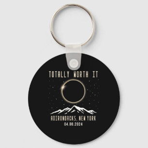 New York 2024 Total Solar Eclipse 1 Keychain
