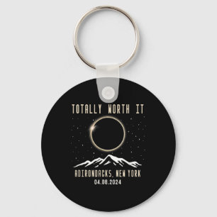 New York 2024 Total Solar Eclipse  Keychain
