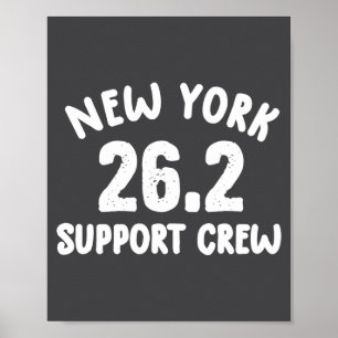 New York 26 2 Suprt Crew Marathon Running Clothi Poster