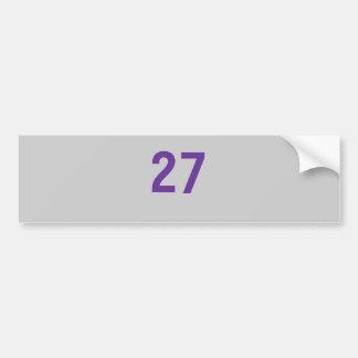 New York 27th World Series Win Bumper Sticker