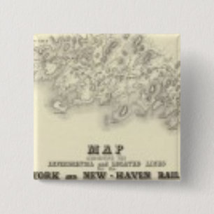New York 39 2 Inch Square Button