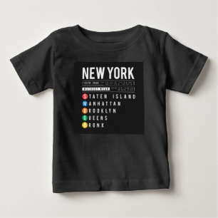New York 5 Boroughs Baby T-Shirt