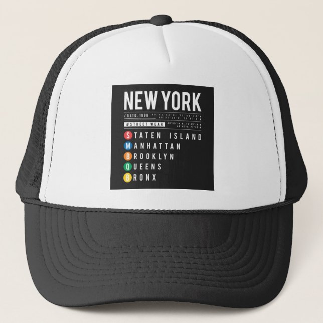 New York 5 Boroughs Trucker Hat (Front)