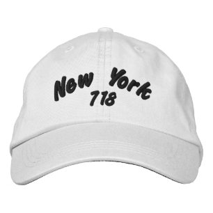 New York 718 area code. Embroidered Hat