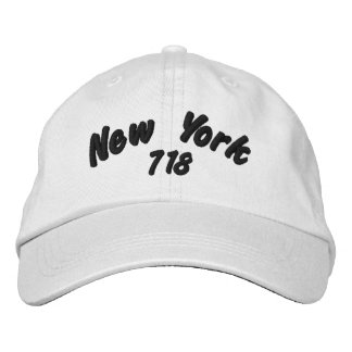 New York 718 area code. Embroidered Hat