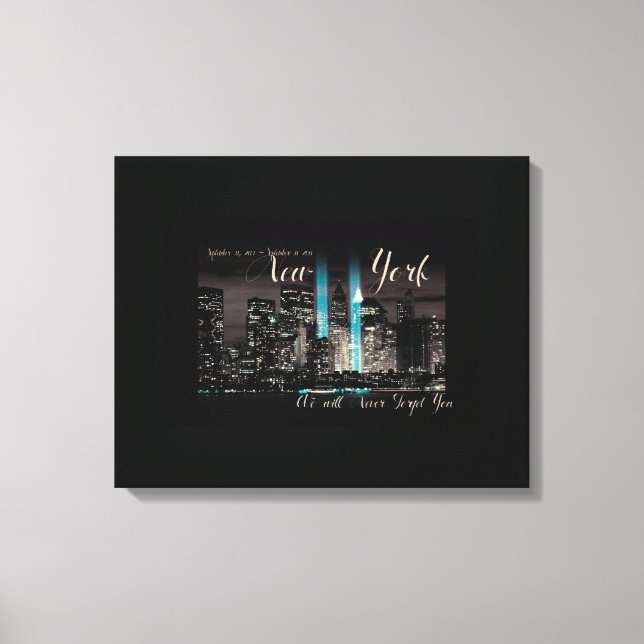 New York 9-11 Memorial Canvas Print (Front)