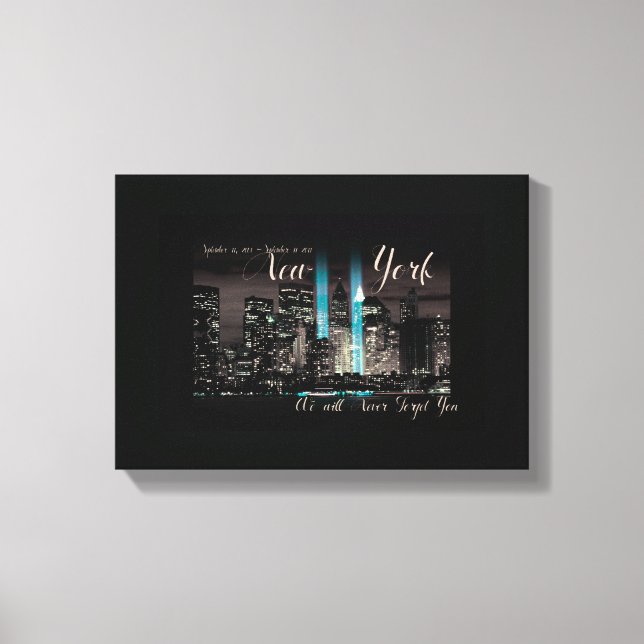 New York 9-11 Memorial Canvas Print (Front)