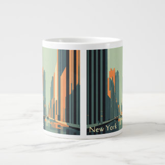 New York - A Vintage Tribute Large Coffee Mug