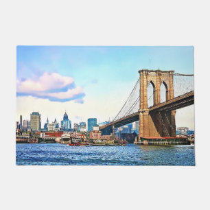 New York Abutment of Brooklyn Bridge Doormat