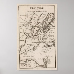 New York and New Jersey Region Poster