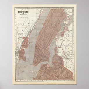 New York and vicinity Poster