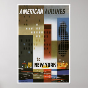 New York Art American Travel Poster New Yorker