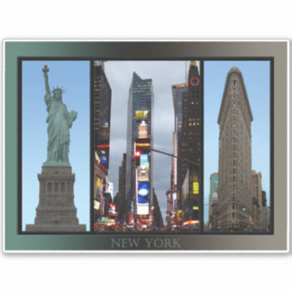 New York Art Sticker Personalized NYC Decals