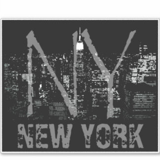 New York Art Sticker Personalized NYC Decals
