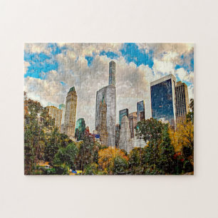 New York at it's best Central Park. Abstract. Jigsaw Puzzle