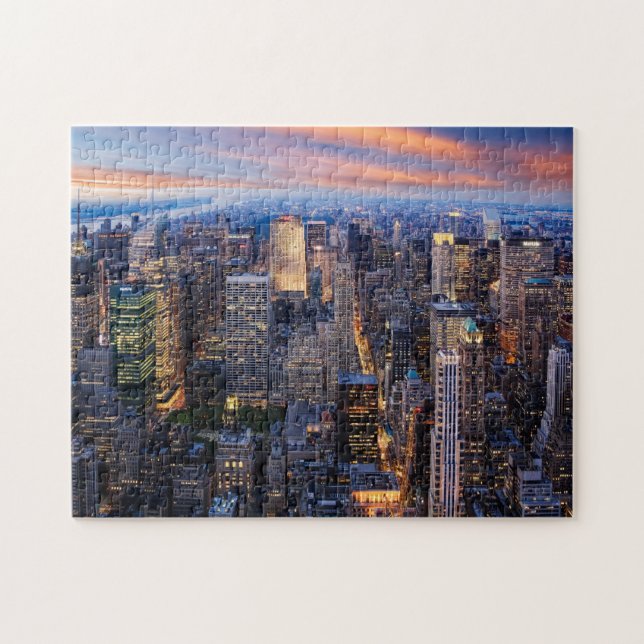 New York at Night Jigsaw Puzzle (Horizontal)