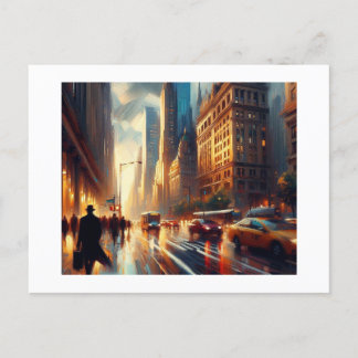 New York at Night,  Postcard