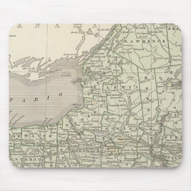 New York Atlas Map Mouse Pad (Front)