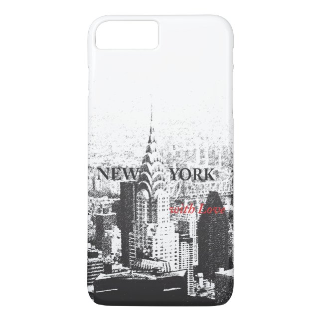 New York avec Love iPhone 7 coque (Dos)